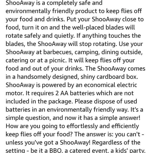 New Shoo Away Safe Fly Repellent - Picture 2 of 8